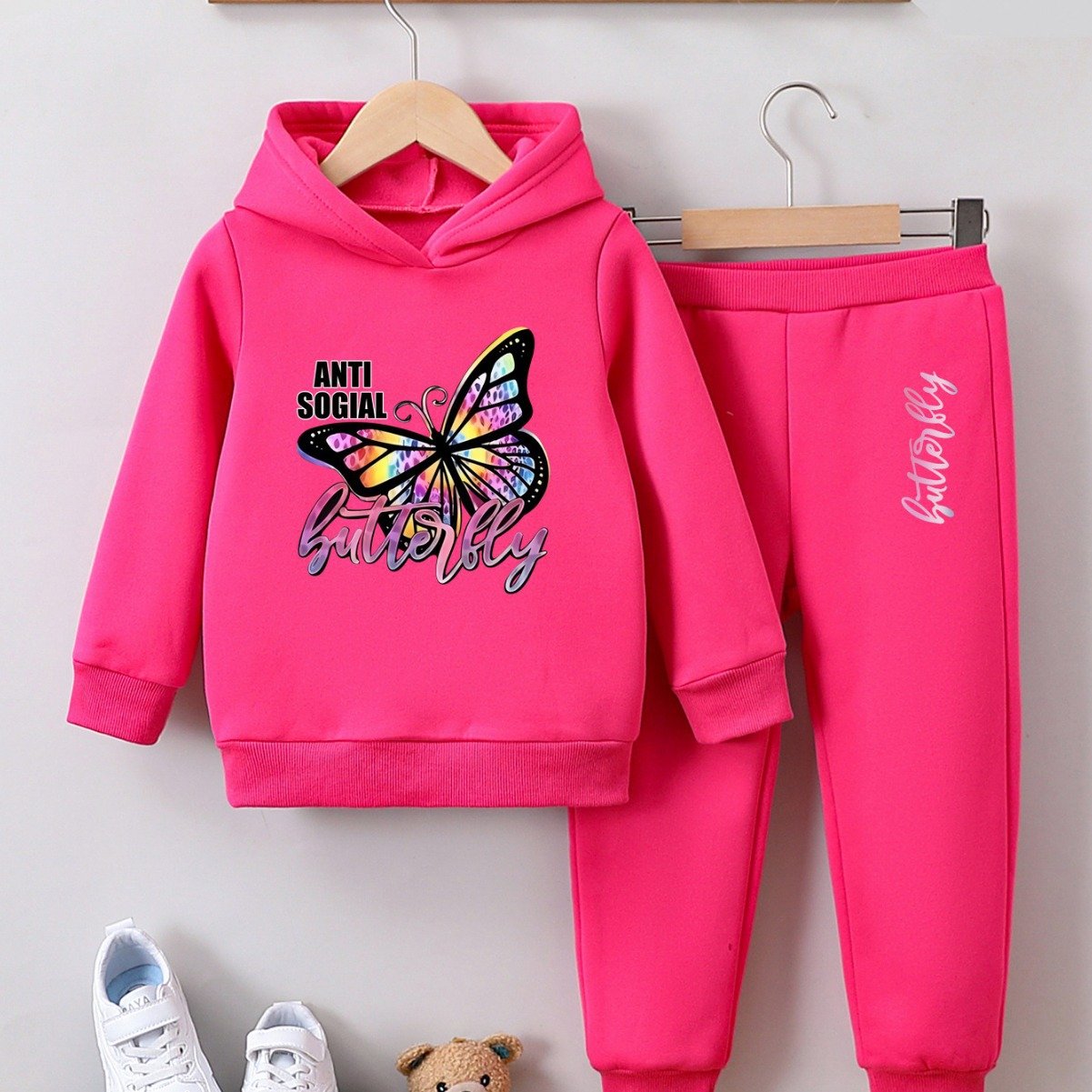 Girl's Hoodie & Trouser Set
