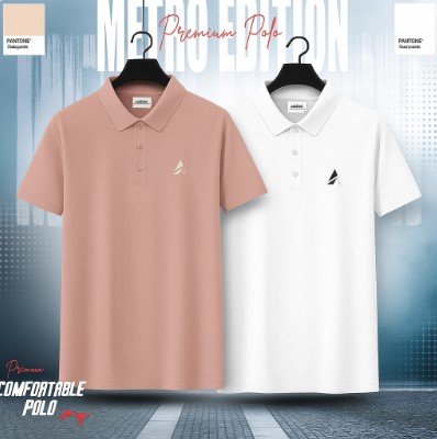 Men's Premium Polo Shirt Combo (White & Black)